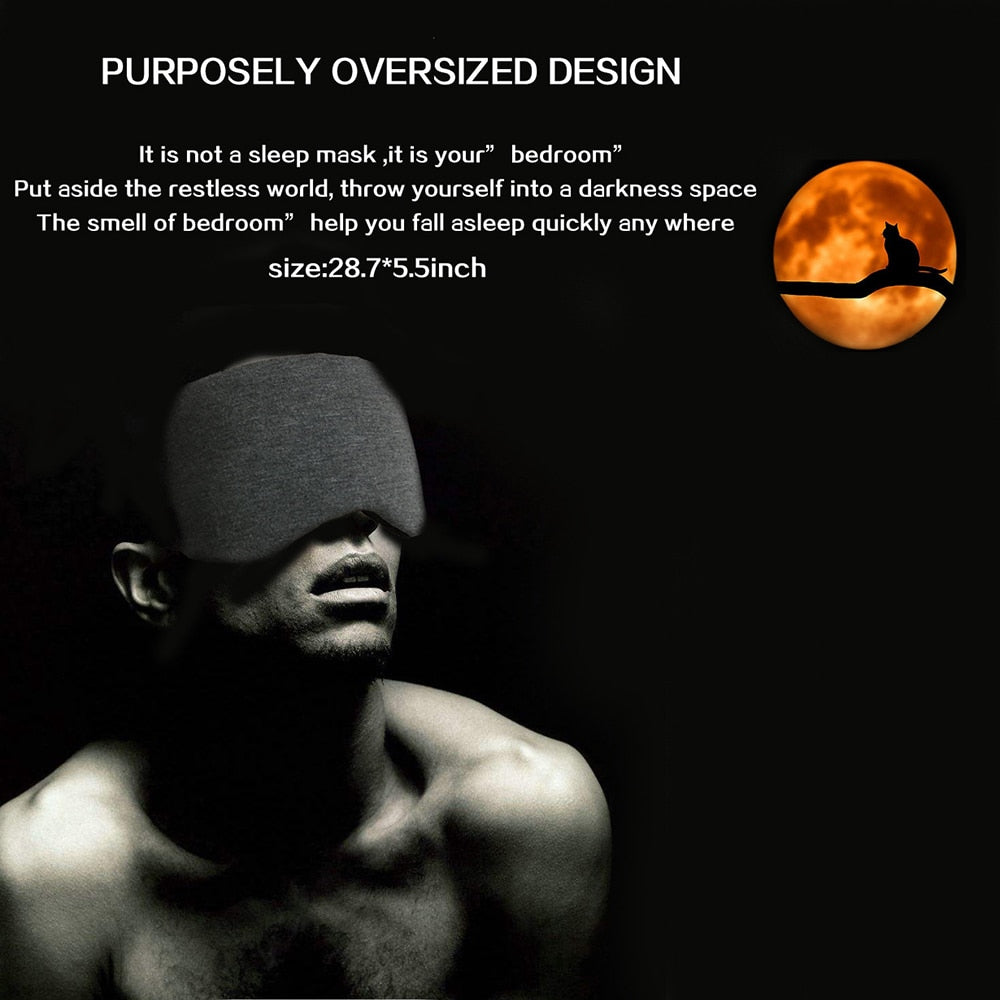 Cotton Silk Sleep Mask Blockout Eye Cover Eye Patch Women Men Soft