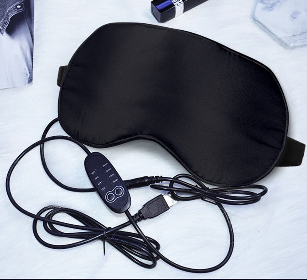 USB Steam Sleeping Eye Mask Shading Mask For Sleep Soft Adjustable