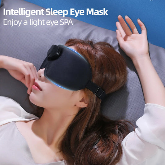 3D Hot Compress Eye Mask Head Massager Sleep Monitor Sleep Eye Mask