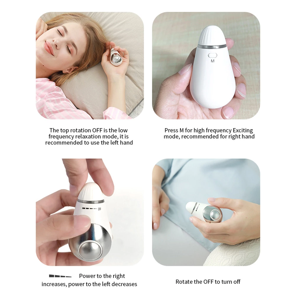 Microcurrent Sleep Aid Usb Rechargeable Tool Help Sleep Massage Relax