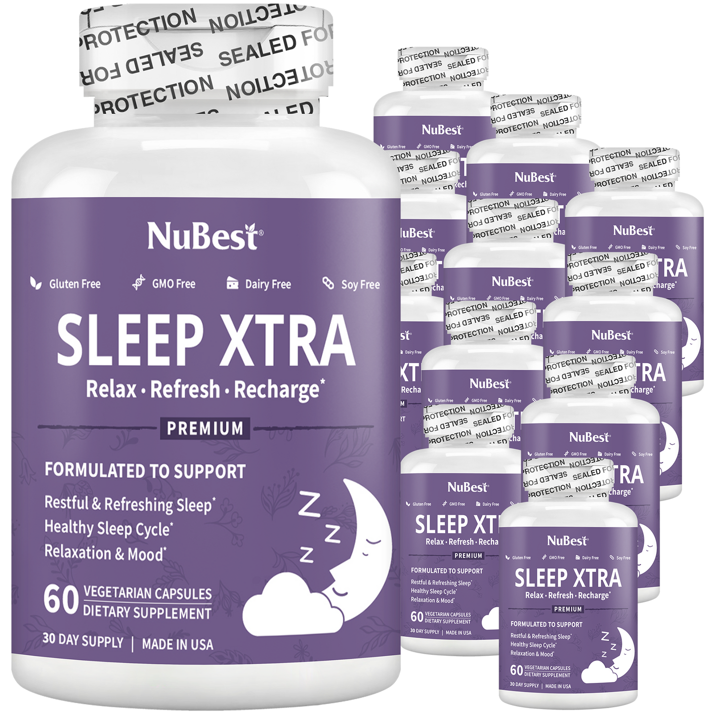 Sleep Xtra, Natural Non-Habit Forming Sleep Aid for Teens & Adults, 60